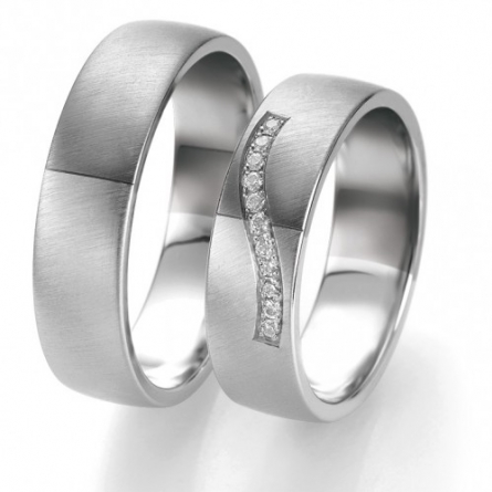 Obrączki ślubne Breuning – Black and White - 6327 B&W