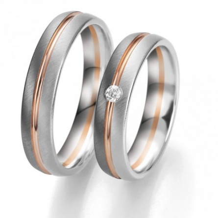 Obrączki ślubne Breuning – Black and White - 6331 B&W