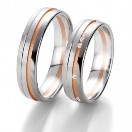 Obrączki ślubne Breuning – Black and White - 6333 B&W