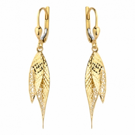 Kolczyki wiszące diamentowane łezki - 7-17-K10582-2