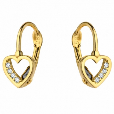 Kolczyki serca z cyrkoniami - 7-25-K10545-2