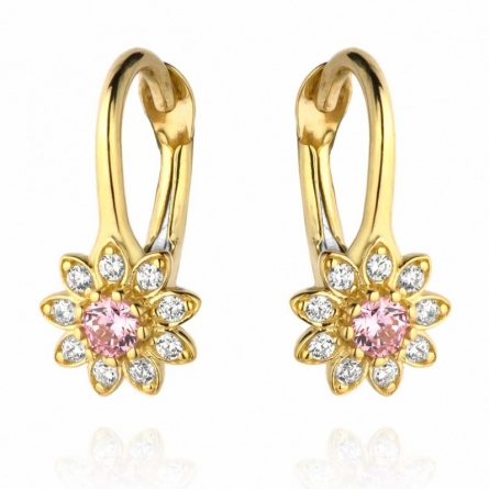 Kolczyki kwiatki - 7-25-K10611-2