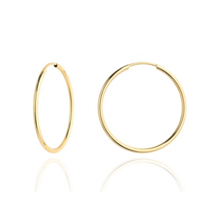 Kolczyki koła gładkie 3.5 cm - 7-33-K10988-2