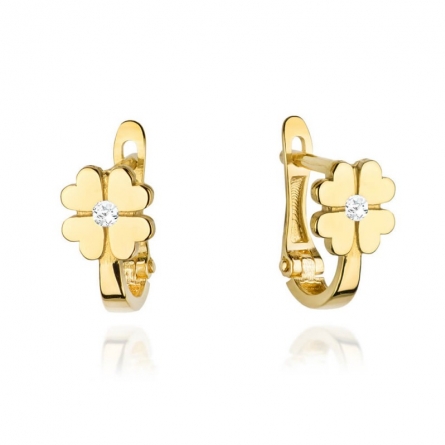 Kolczyki czterolistna koniczynka - 7-3-K11350-2