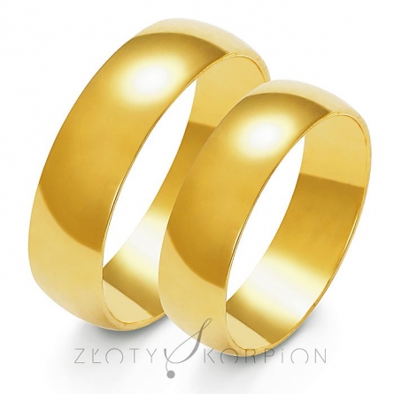 Obrączki ślubne - A-104-ZS