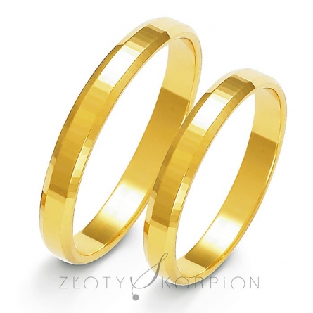 Obrączki ślubne - A-119-ZS