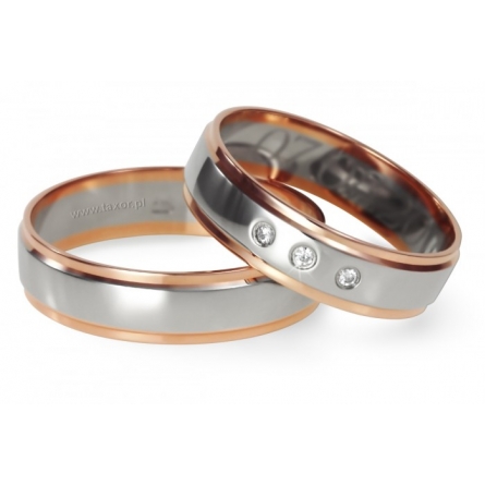 Obrączki ślubne Zirkon - L-15 L(P)