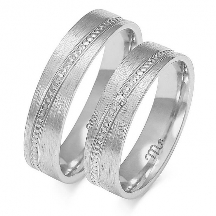 Obrączki z białego złota - A-130(W)-ZS