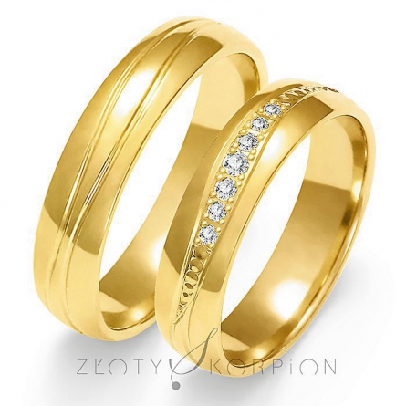 Obrączki ślubne - A-131-ZS