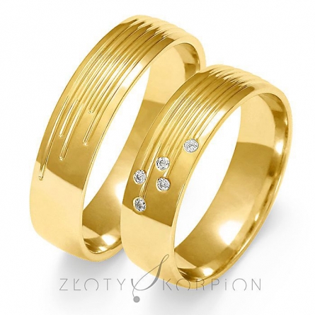 Obrączki ślubne - A-133-ZS