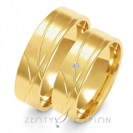 Obrączki ślubne - A-134-ZS