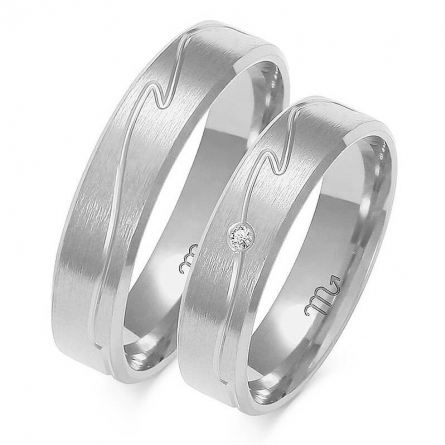 Obrączki z białego złota - A-135(W)-ZS
