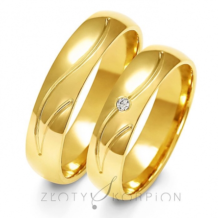 Obrączki ślubne - A-140-ZS