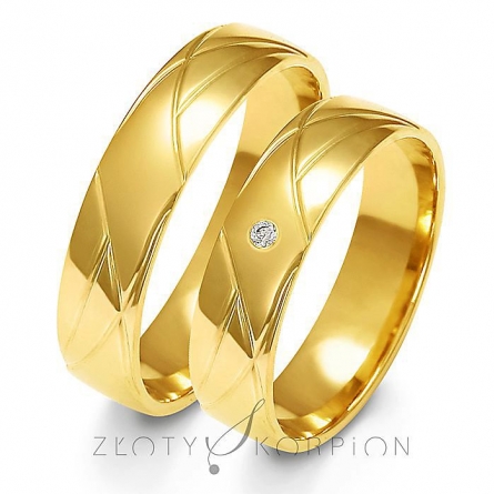 Obrączki ślubne - A-144-ZS