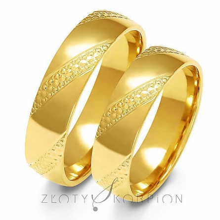 Obrączki ślubne - A-147-ZS
