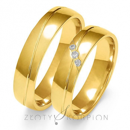 Obrączki ślubne - A-148-ZS