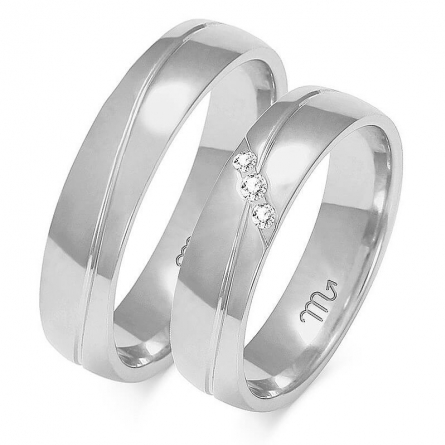 Obrączki ślubne - A-148(W)-ZS