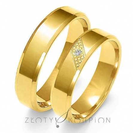 Obrączki ślubne - A-149-ZS