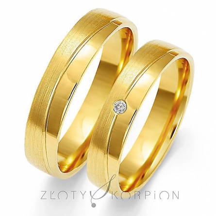 Obrączki ślubne - A-151-ZS