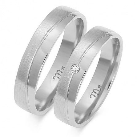 Obrączki ślubne - A-151(W)-ZS