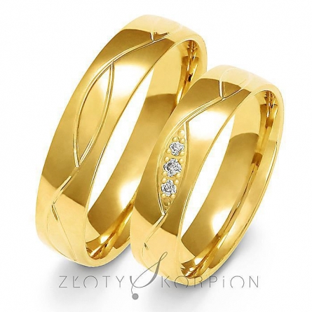 Obrączki ślubne - A-152-ZS