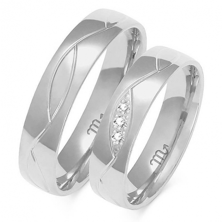 Obrączki ślubne - A-152(W)-ZS