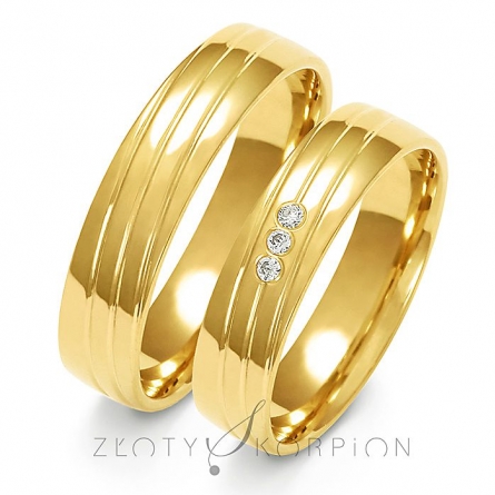 Obrączki ślubne - A-154-ZS