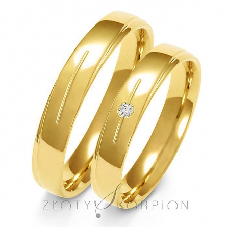 Obrączki ślubne - A-155-ZS