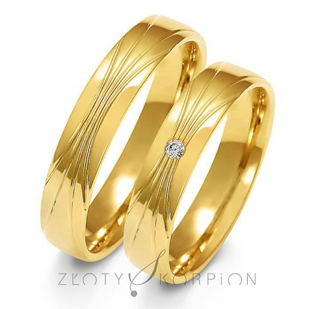 Obrączki ślubne - A-156-ZS