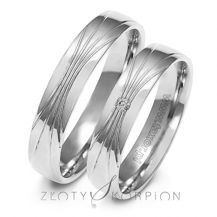 Obrączki ślubne - A-156W-ZS