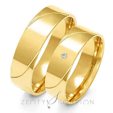 Obrączki ślubne - A-157-ZS