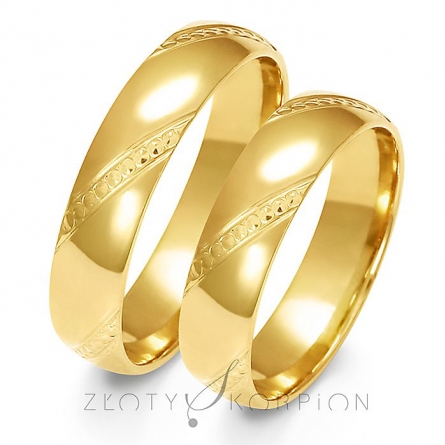 Obrączki ślubne - A-158-ZS