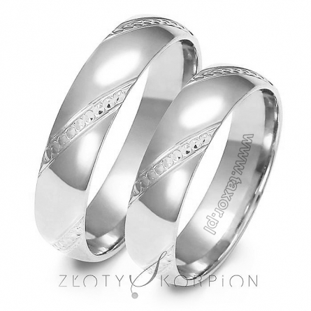 Obrączki ślubne - A-158W-ZS