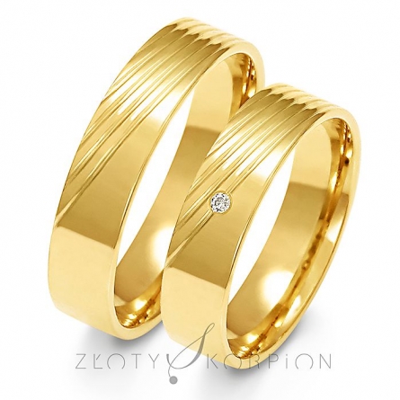 Obrączki ślubne - A-159-ZS