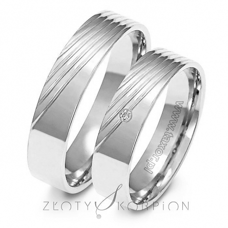 Obrączki ślubne - A-159W-ZS