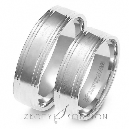 Obrączki ślubne - A-161W-ZS