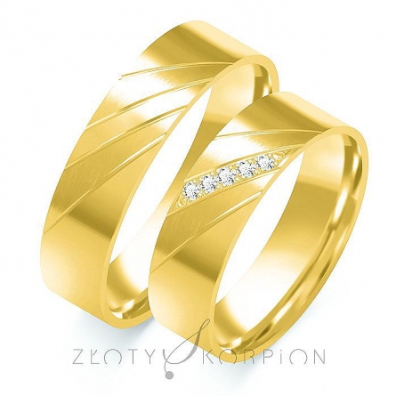Obrączki ślubne - B-105 ZS