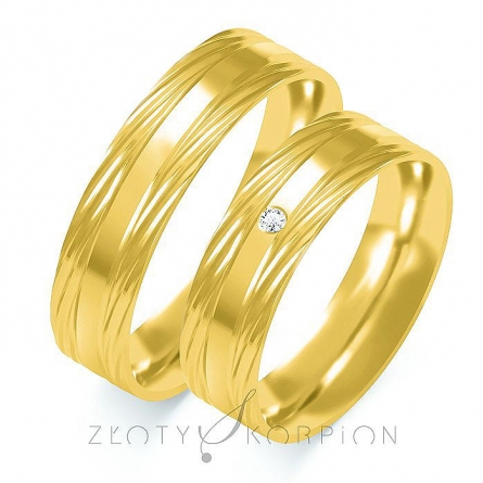 Obrączki ślubne - B-108 ZS