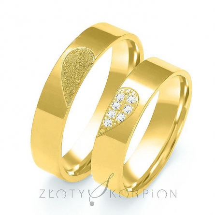 Obrączki ślubne - B-110 ZS