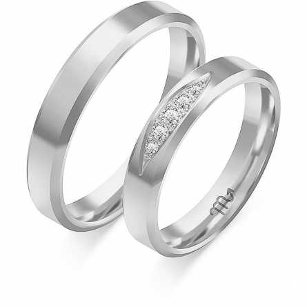 Obrączki z białego złota - C-101(W) ZS