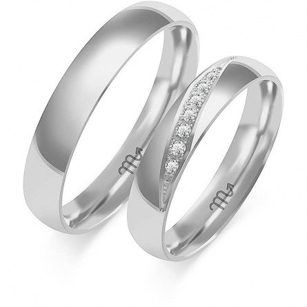 Obrączki z białego złota  - C-114(W) ZS