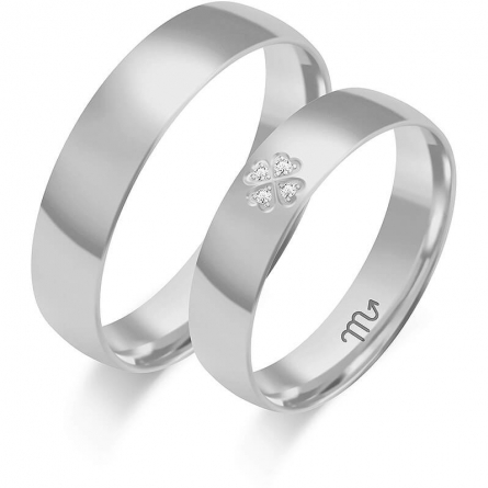 Obrączki ślubne - C-128(W) ZS
