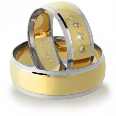 Obrączki ślubne Zirkon - H-026 L