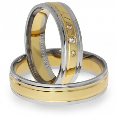 Obrączki Slubne Zirkon - H-037 L