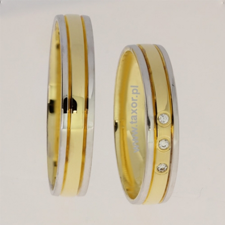 Obrączki ślubne Zirkon - H-059 L