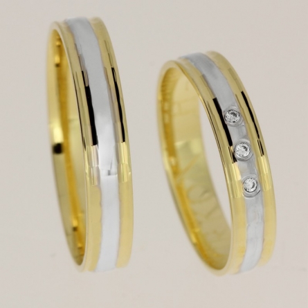 Obrączki ślubne Zirkon - H-062 L