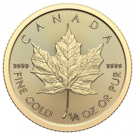 Moneta bulionowa złota - Liść Klonu 1/4 oz