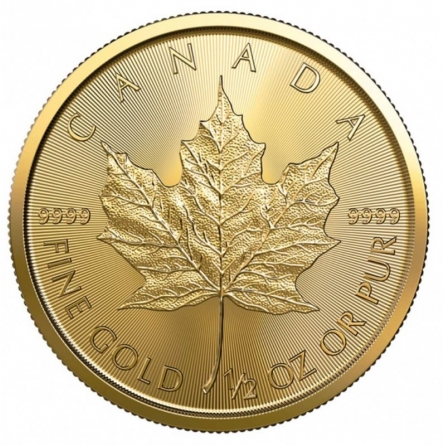 Moneta bulionowa złota - Liść Klonu 1/2 oz
