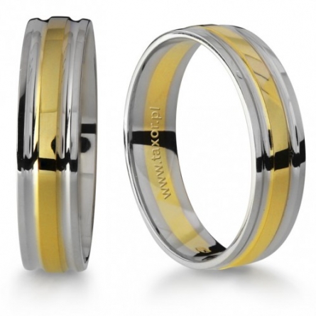 Obrączki ślubne Zirkon - H-001 L