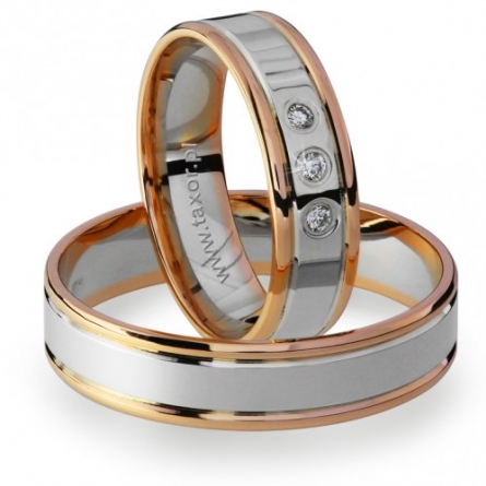 Obrączki ślubne Zirkon - H-045 L